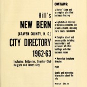 City Directories of New Bern, North Carolina 1911-1963